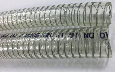 The vacuum test to a PVC steel wire hose