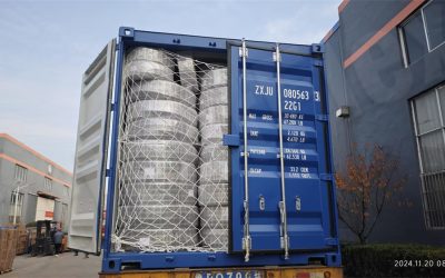 Orientflex delivered a container of rubber water hose last week